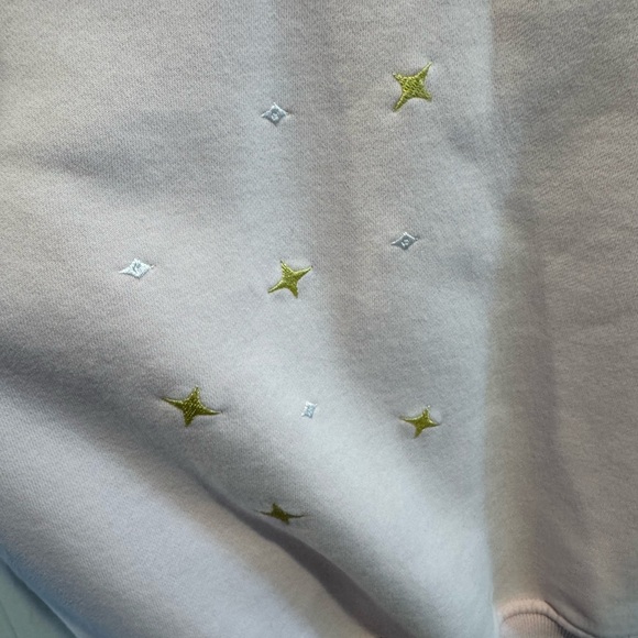 Sunkissed Coconut Light Pink Embroidered Camper Sweatshirt Size XXL - Picture 10 of 15